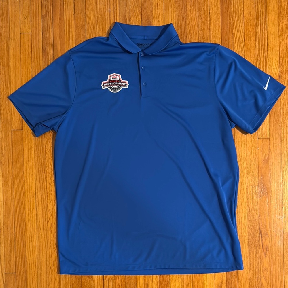 Pre-Owned NIKE GOLF DRI-Fit USA Basketball Polo XXL